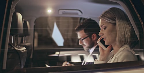 Geschäfte im Auto machen