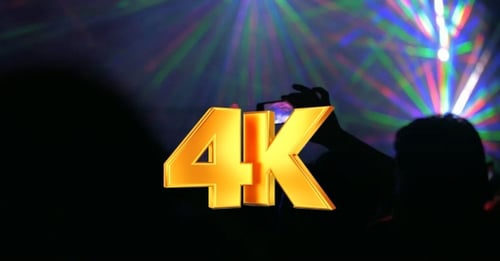 Energetic Crowd Enjoys Concert with Vivid Lighting