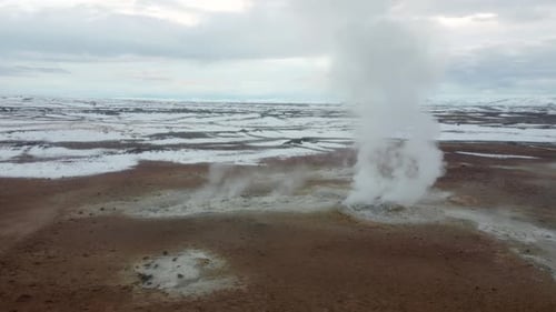Surreal Namafjall geothermal area, Iceland