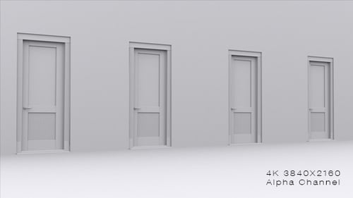 3D Animated Door Opening Transition