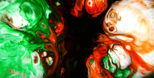 Vibrant Fluids Swirling in Abstract Motion