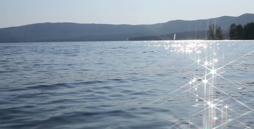 Water Reflecting Sunlight