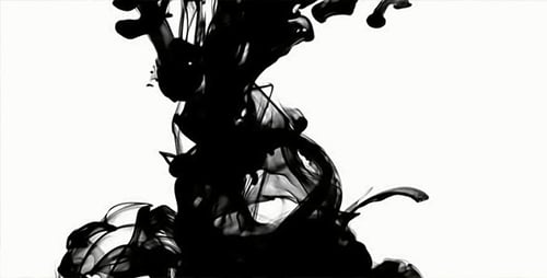 Schwarze seidige Tinte Smoke 2