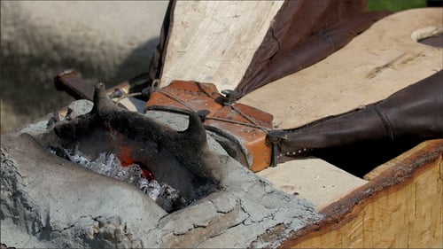 Blowing of Air to Give some Fire on the Coal