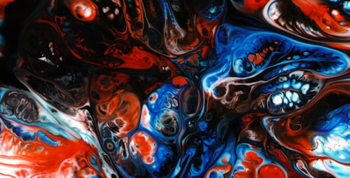 Liquide d'encre de peinture colorée abstraite Explode 29