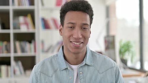 Smiling Young Adult Man Portrait