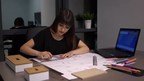 Arbeit am Zeichnen