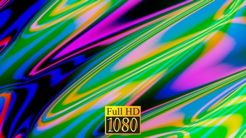 Colorful Fluid Psychedelic Swirls Motion Background