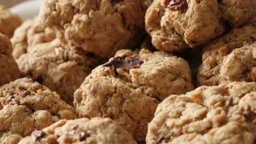 Delicious Fresh Baked Cookies Close Up