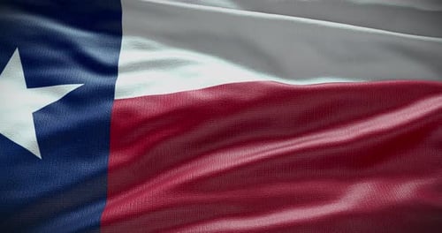 Texas Flag Realistic Waving Animation