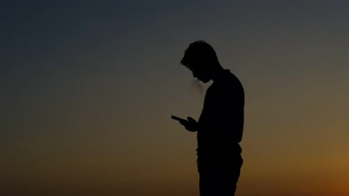 Téléphone adolescent Silhouette