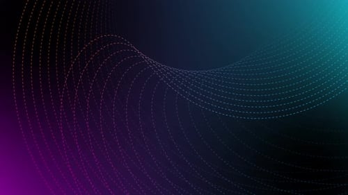 Abstract Wavy Dotted Lines Gradient Background Animation