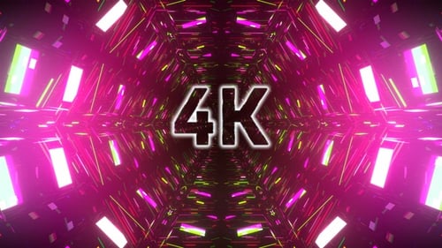 4k Cybernetic Tunnel Vj Loop