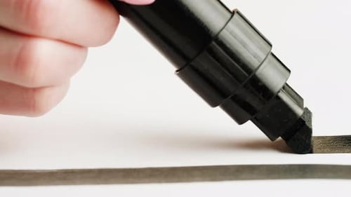 Black Marker Closeup