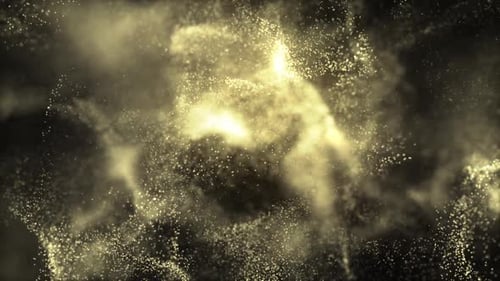 Elegant Gold Dust Particles Moving Background