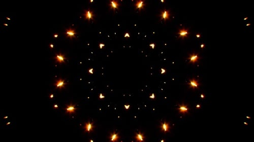Particules d'étincelles rougeoyantes réparties 01