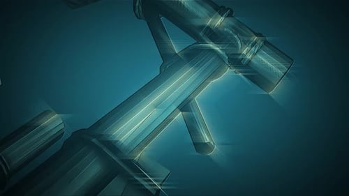 Abstract Geometric Technology Structure Background Animation