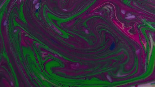 Abstract Swirls of Pink, Purple, and Green