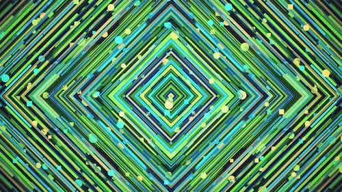 Colorful Green and Blue Geometric Background
