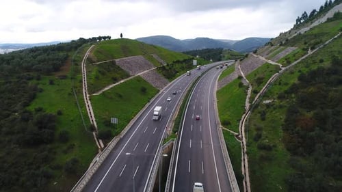 Trucks On Highway