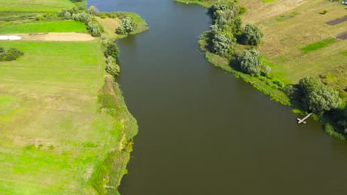Rustic Landscape with River