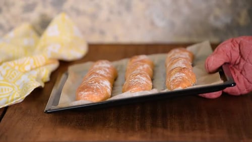 Freshly Baked French Baguettes, Traditional French Baguettes