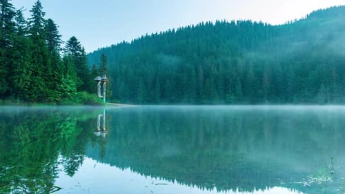 Beautiful Nature and a Wonderful Landscape with Lush Green Forests and Vegetation Around the Pearl