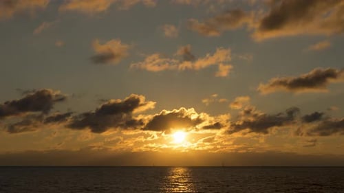 Golden Sunset on the Sea