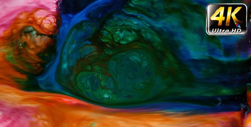Abstract Colors Flowing Together