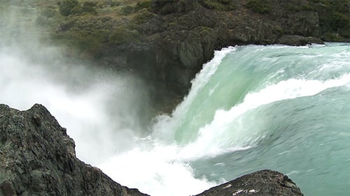 Cascade en Patagonie, Chili