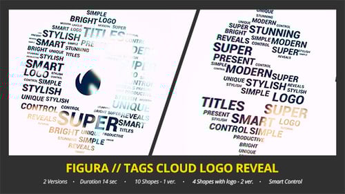 Figura // Tags Cloud Logo Reveal