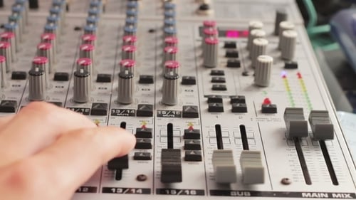 Working With Sound Mixing Console