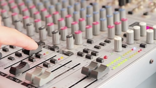 Working With Sound Mixing Console.