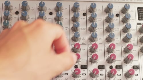 Working With Sound Mixing Console.