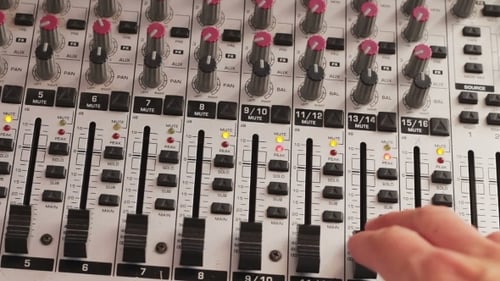 Working With Sound Mixing Console.