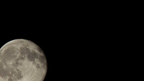 Detailed Close Up of the Full Moon