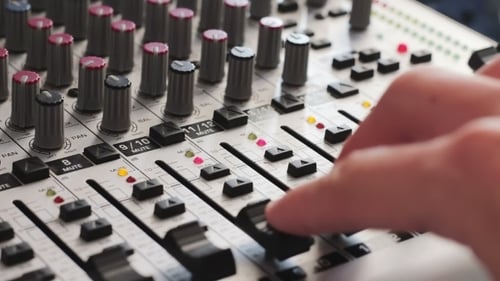 Working With Sound Mixing Console.