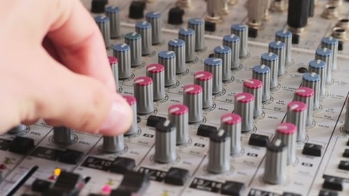 Working With Sound Mixing Console