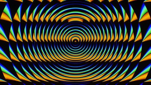 Abstrait pulsant avec des couleurs vives