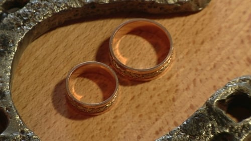 The Horseshoe Is Hands Of Groom And Bride In