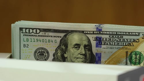 Counting Machine and US Dollars