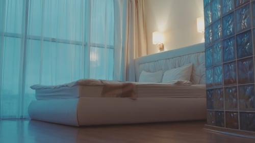 Double Bed In The Hotel Room