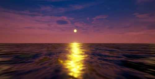 Relastischer Sonnenuntergang am Meer