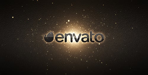 Golden Sparkle Particles Elegant Logo Reveal Intro