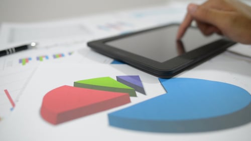 Data Analysis on Tablet Device with Pie Chart