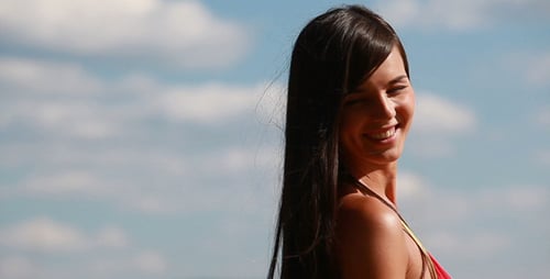 Girl on beach