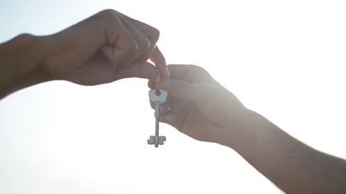 Giving Keys of New House