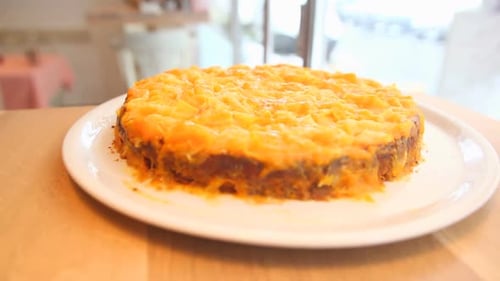 Lasagne On A Plate In A Restaurant 6