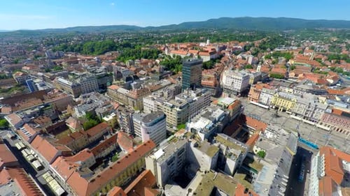 Aerial View Of Central Zagreb. 2