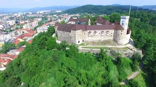 Aerial View Of Ljubljana Castle In Slovenia. 3